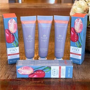 3 NEW BloomEffects TULIP 🌷 TINT Lip & Cheek BALM in CRISPA CORAL Bloom Effects!
